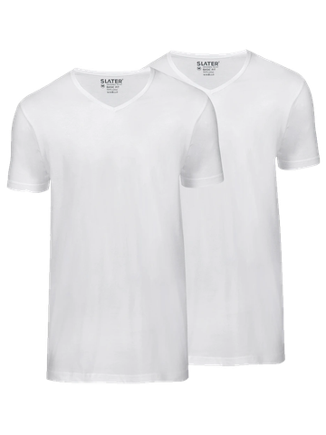 Slater Basic fit v-hals t-shirt