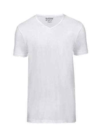Slater Basic fit v-hals t-shirt