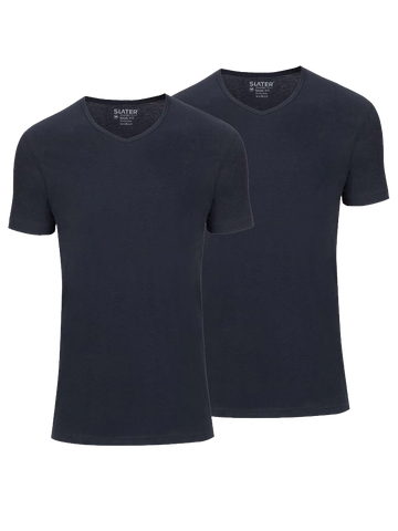 Slater Basic fit v-hals t-shirt