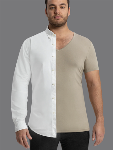 Slater 2-pack T-shirt deep V-neck