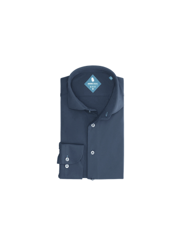 District Indigo Overhemd pique shirt