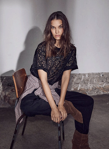 Haute L'Amitié T-shirt hl10725 summer lace