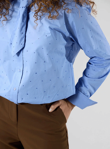 Label Dot Blouse Aroa