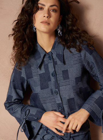 Lofty Manner Blouse Ilja RI05 - Blouse Ilja - Patchwork Straight
