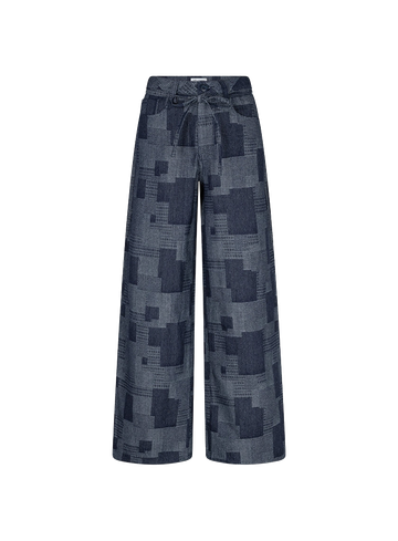 Lofty Manner Broek Inoa RI34 - Pant Inoa - Denim Patchwork
