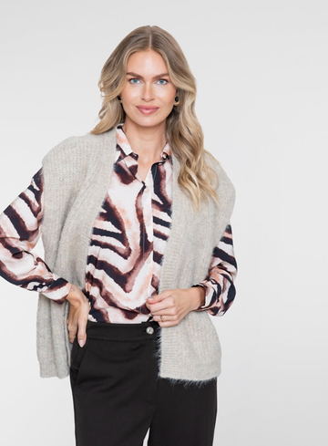 Geisha Jeans Blouse zebraprint