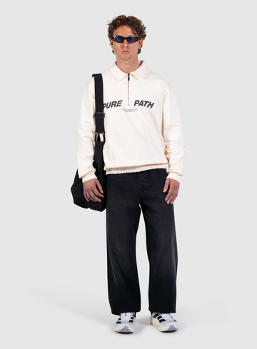 Pure Path Half-zip polo sweater