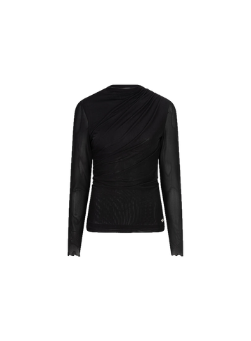 Lofty Manner T-shirt Carly RJ13 - Top Jolien - Draped Mesh