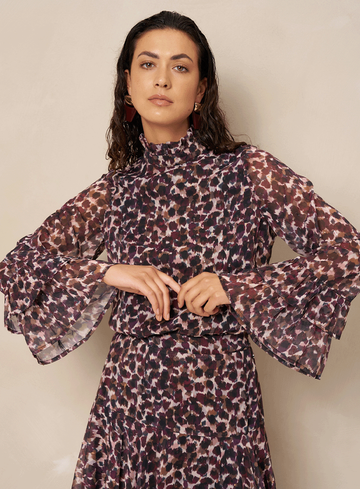 Lofty Manner Top Kyla RK04 - Top Kyla - Printed Ruffle