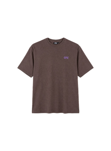ONE Polo Berend purple flower tee